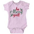 thumbnail image 1 of Christmas Mistletoe Be Merry Yall Bodysuit Jumper Girls Infant Baby Brisco Brands 12M, 1 of 6