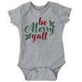 thumbnail image 1 of Christmas Mistletoe Be Merry Yall Bodysuit Jumper Girls Infant Baby Brisco Brands 18M, 1 of 6