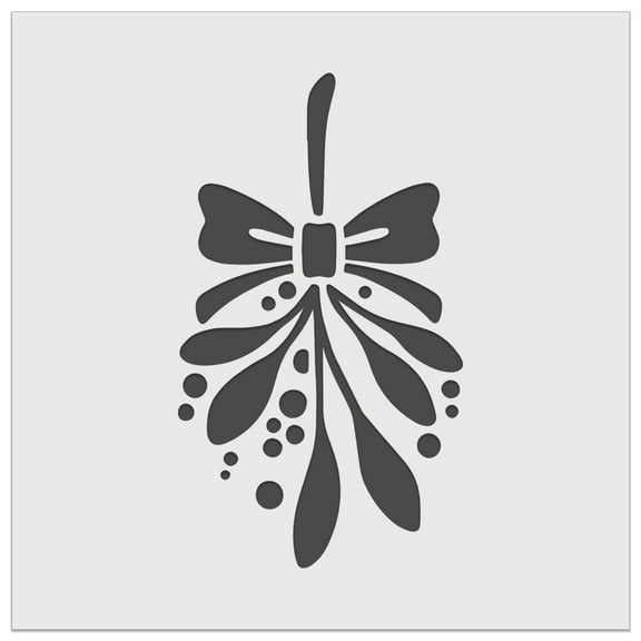 Christmas Mistletoe DIY Cookie Wall Craft Stencil - 4.5 Inch
