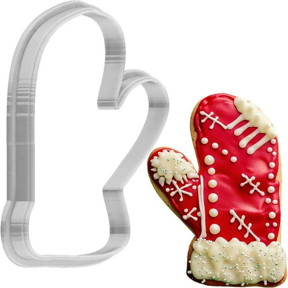 Christmas Mitt Cookie Cutter 4 Inch Made in USA by WONDERTORY