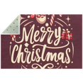 Christmas Modern Geometric Area Rug Polyester Floor Mat for Living