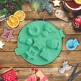 thumbnail image 1 of Christmas Mold under $5! Cagogo 7 Cavity Christmas Silicone Mold, Snowman Christmas Tree Chocolate Mold, Pudding Ice Tray for Baking, Candle Soap Making Mold, 1 of 7