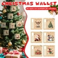 thumbnail image 1 of Christmas Money Card Holders Set of 6, Wooden Gift Card Envelopes with Holiday Designs for Cash Gifts, Personalizable Xmas Tree Ornaments for Kids & Family, 1 of 6