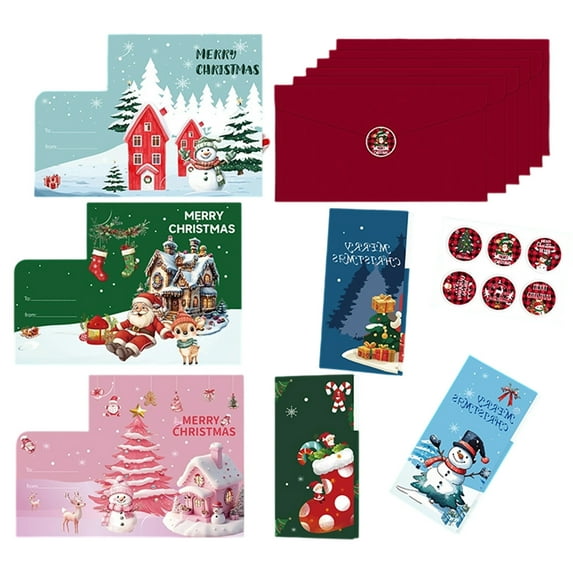 Christmas Money Cards 6 Pack Christmas Gift Cards with Envelopes Christmas Money Holders for Cash Checks Gift Cards Christmas Card Money Holders & Envelopes Xmas Money Cards with Envelopes Green