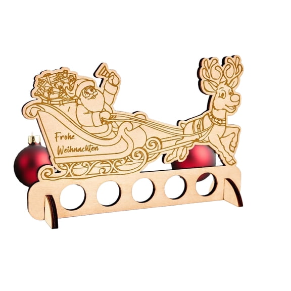 Christmas Money Gift Box - Wooden Keepsake for Holiday Tipping, Gift Giving, Stocking Stuffers, Teacher & Employee Gifts