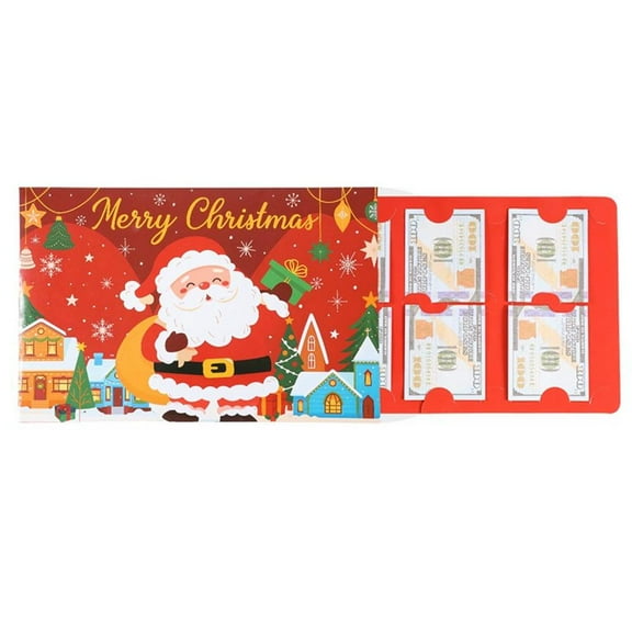 Christmas Money or Gift Card Holder with Envelopes 2025 Oversized Surprise Christmas Cash & Gift Card Holder with Envelopes, Holiday Money Holder Surprise Cards Gifts for Santa Cash Supplies
