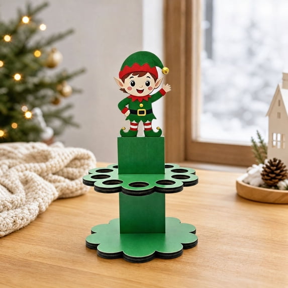 Christmas Money Holder for Christmas Cash Gifts, Wooden Money Holder Stand, Multi‑Tier Rolled Cash Gift Display Rack, Tabletop Holiday Cash Money Gift Holder, Festive Home Party Decoration Ornament