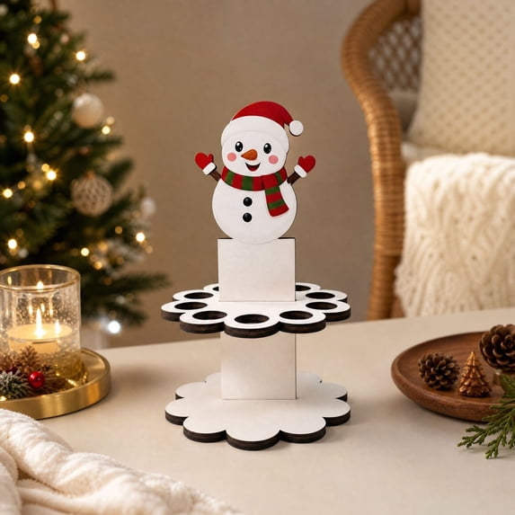 Christmas Money Holder for Christmas Cash Gifts, Wooden Money Holder Stand, Multi‑Tier Rolled Cash Gift Display Rack, Tabletop Holiday Cash Money Gift Holder, Festive Home Party Decoration Ornament