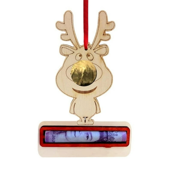 Christmas Money Holder Decoration,Santa Christmas Money Dispenser, Wooden Santa Christmas Money Holders,Money Merry Christmas Cash Card, Holiday and Christmas Money and Gift Card Holders For