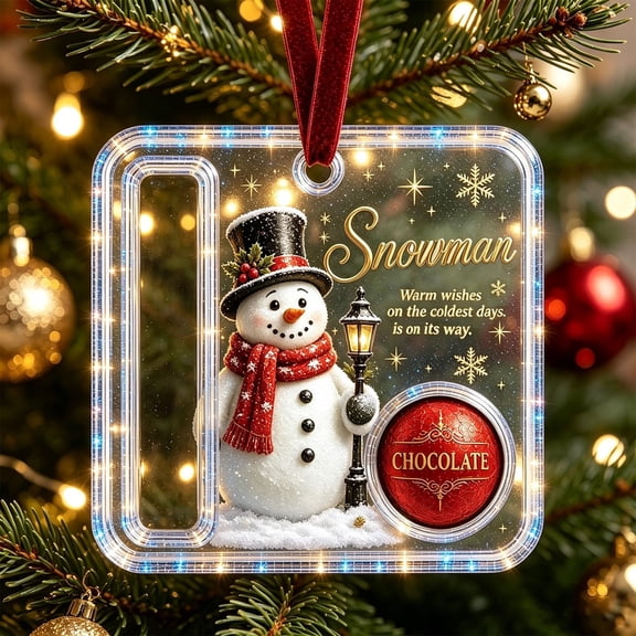 Christmas Money Holder Ornaments for Cash,Acrylic Xmas Tree Decorations,Double-Sided Cute Holiday Cash Gift Card Alternative Stocking Stuffer for Family & Friends