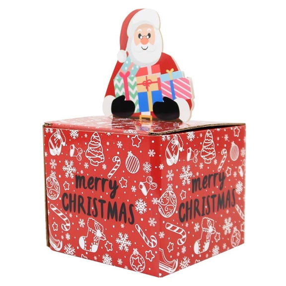 Christmas Money Pull Box for Cash Gift Holiday Surprise Gifts Boxes for Xmas New Year Birthday(Santa Claus Style)