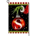 thumbnail image 1 of Christmas Monogram Letter S Garden Flag 12x18 Vertical Double Sided Winter Holiday Outside Decorations Burlap Family Last Name Initial Yard Flag, 1 of 6