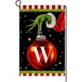 thumbnail image 1 of Christmas Monogram Letter W Garden Flag 12x18 Vertical Double Sided Winter Holiday Outside Decorations Burlap Family Last Name Initial Yard Flag, 1 of 6