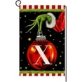 thumbnail image 1 of Christmas Monogram Letter X Garden Flag 12x18 Vertical Double Sided Winter Holiday Outside Decorations Burlap Family Last Name Initial Yard Flag, 1 of 6