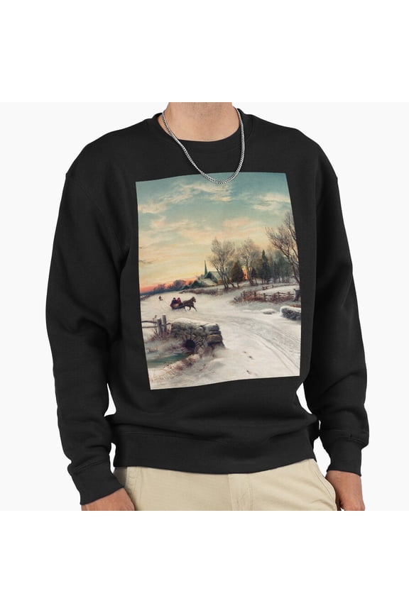 Christmas Morn 1880 Unisex Sweatshirt Retro Vintage Holiday Graphic Aesthetic Style G6247, Up to Size 5XL