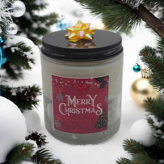 Christmas Morning Candles Holiday Crystal Candle Winter Candle