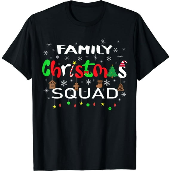 Christmas Morning Squad Xmas Holiday Pajama Matching Family T-Shirt