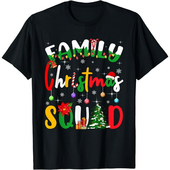 Christmas Morning Squad Xmas Holiday Pajama Matching Family T-Shirt