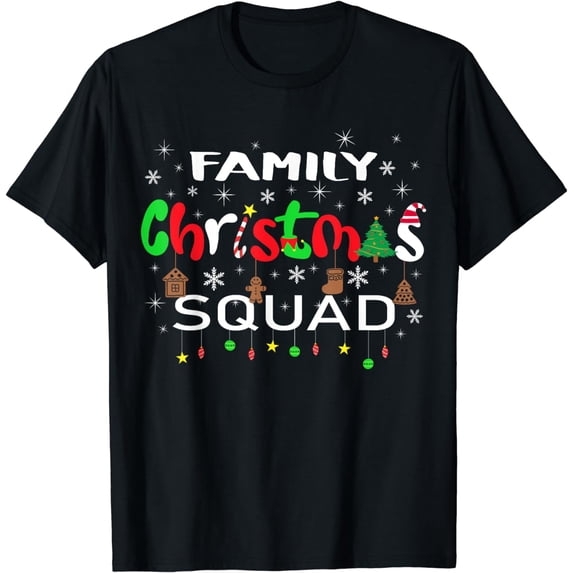 Christmas Morning Squad Xmas Holiday Pajama Matching Family T-Shirt