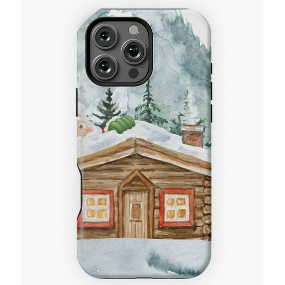 Christmas Motif Holiday Season Decor Phone Case for iPhone 16 15 14 13 12 11 Pro Max