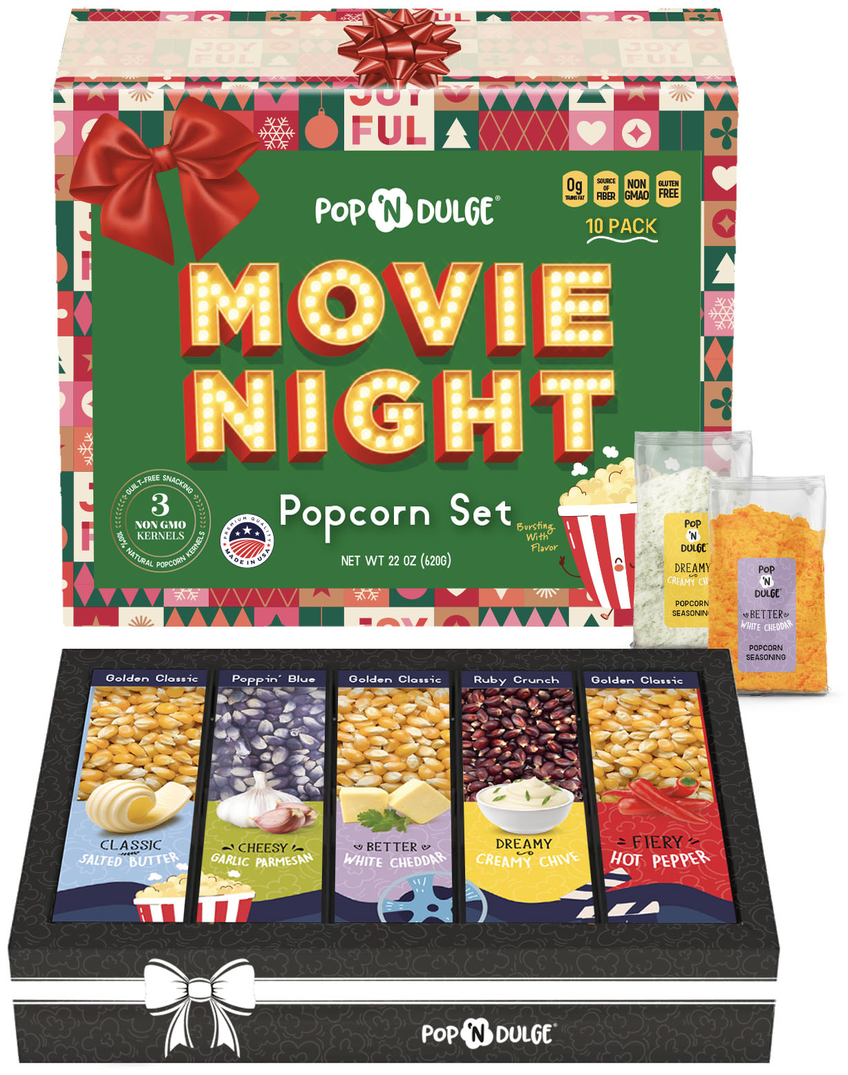 Christmas Movie Night Gourmet Popcorn Gift Set