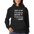 thumbnail image 1 of Christmas Movie Shirt Hoodie Women -GoatDeals Designs, Female Medium, 1 of 4