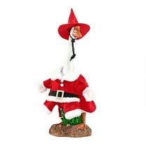 Christmas Mrs. Claus Goose Outfit Dresses Clothes for 23" High Goose Costume for Yard Lawn Outdoor Garden Patio Statue Xmas Santa Holiday Decor