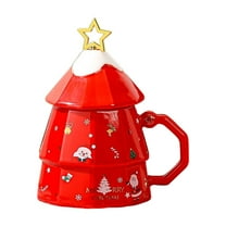 Christmas Mug, Ceramic Coffee Cup, Large Capacity Festive Christmas Ceramic Mug with Exquisite Holiday Patterns, Durable Sturdy Material, Unique Design, Perfect Gift for Family and Friends