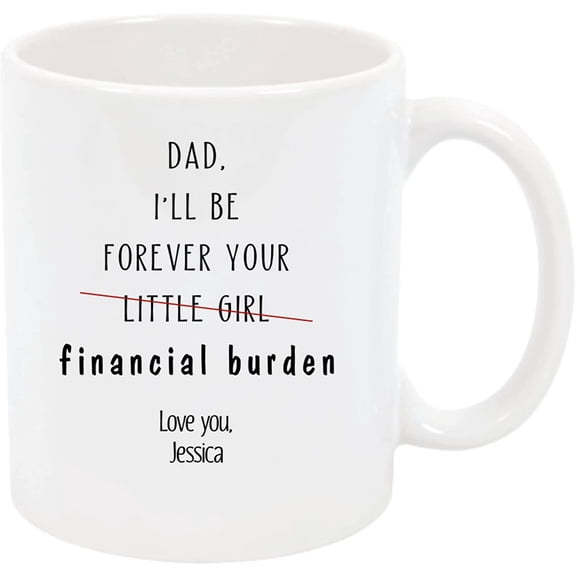 Christmas Mug For Dad From Daughter, Stepdad Mugs, Funny Gift For Daddy Birthday, Child To Best Father In Law Gifts, Bonus Papa Coffee Cup Present, Stepfather Stepdaughter Cups