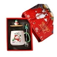 thumbnail image 1 of Christmas Mugs with Lid and Spoon 14.5" Cute eramic Santa Cups Christmas Coffee Mugs with Gift Box Ideal Christmas Gift - B, 1 of 3