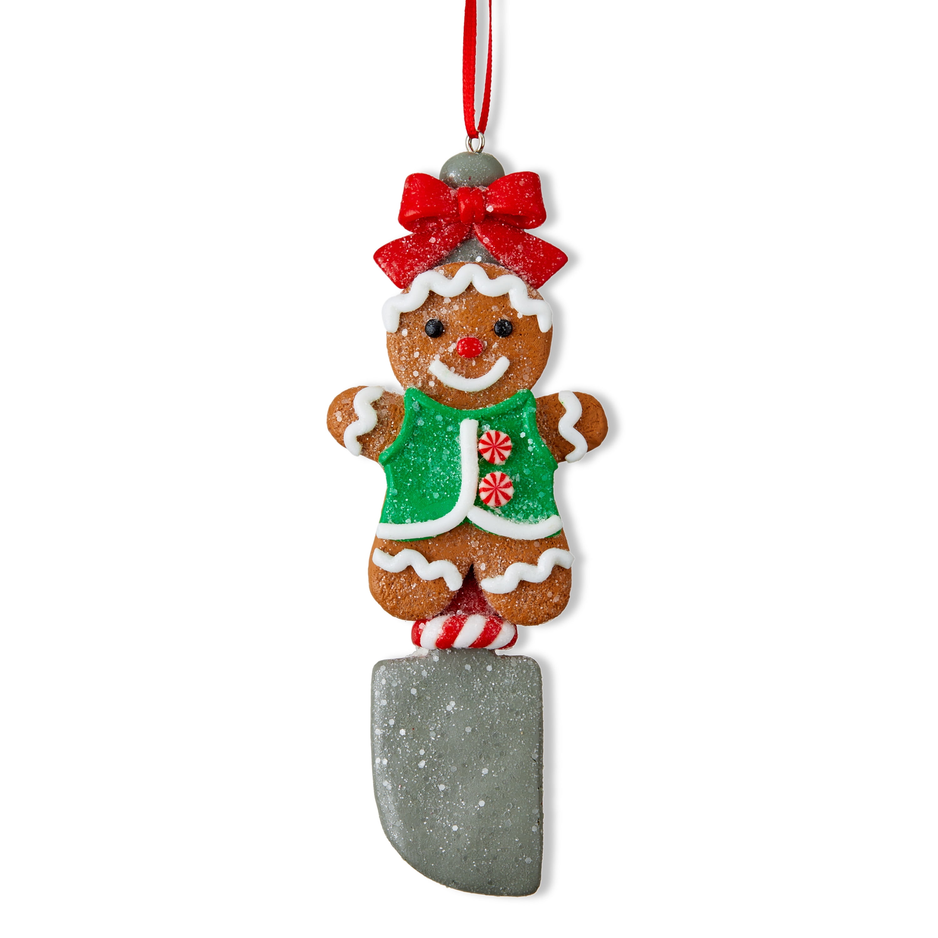 Multi-Color Gingerbread Cake Spatula Christmas Ornament, 5.5 in, by Holiday Time