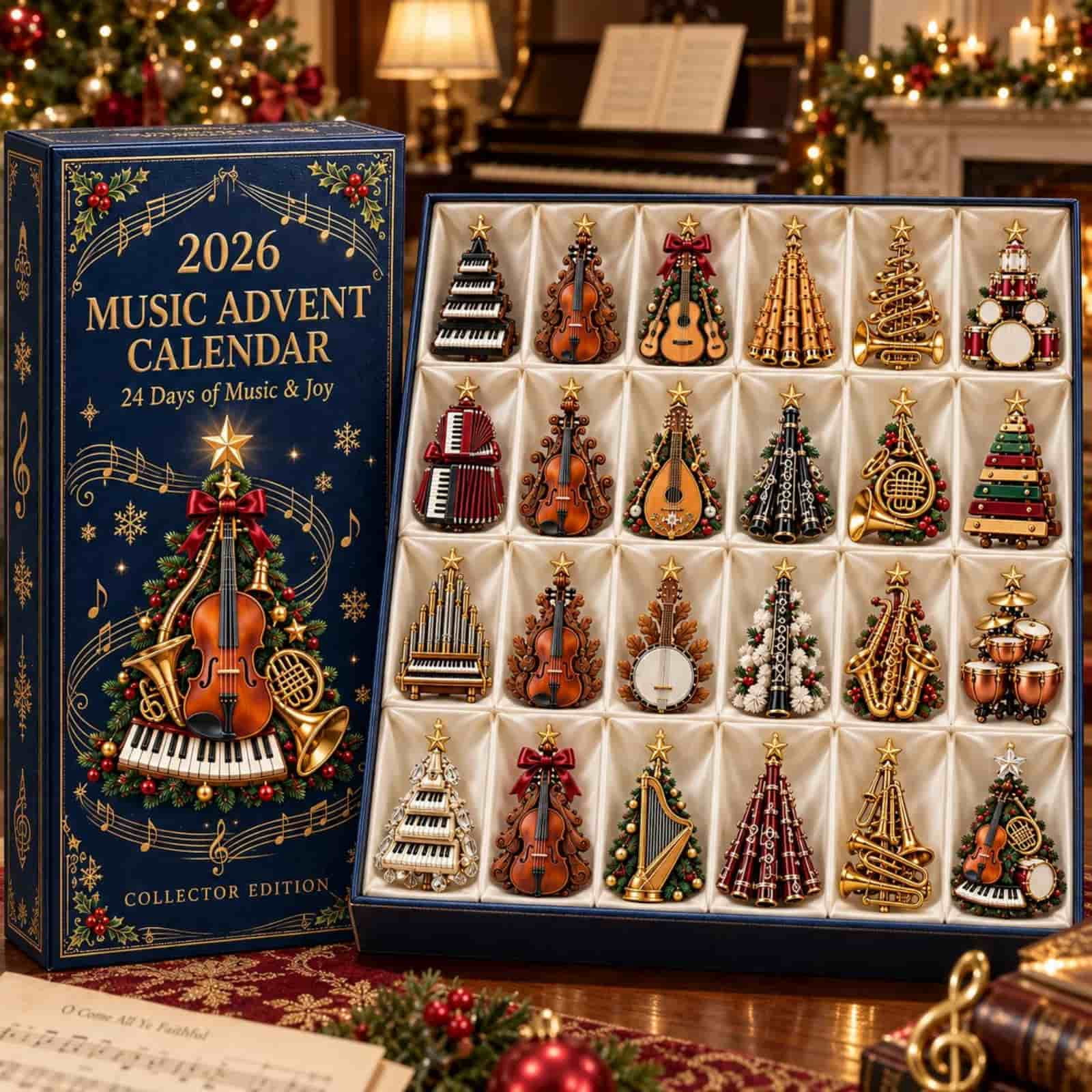 Christmas Music Advent Calendar 2026, 24 Days Musical Instrument ...