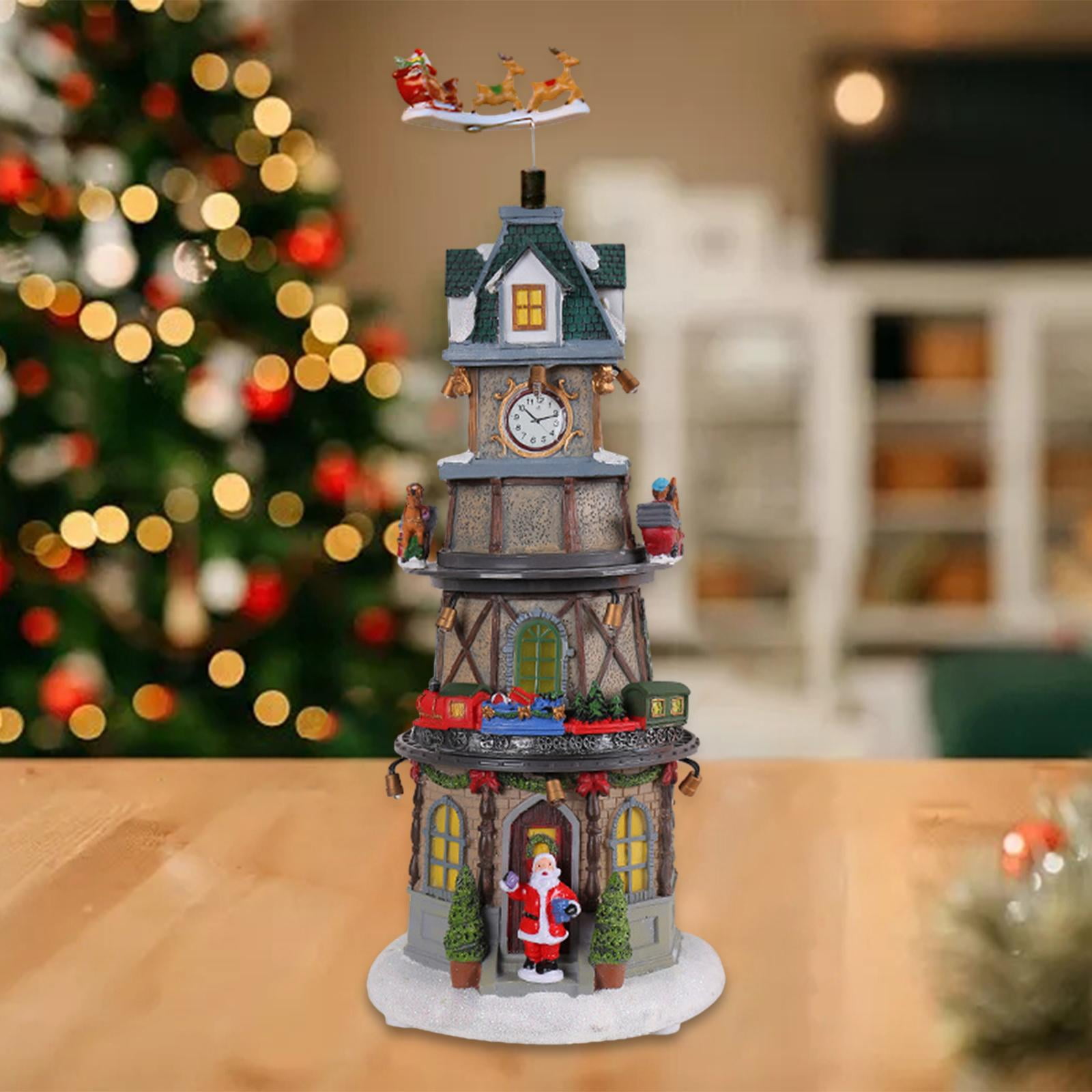 Christmas Music Box, Light up Christmas Ornament, Christmas Figurines