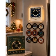 Christmas Music Fridge Magnet Player, Christmas Vinyl Record Player for Fridge, Magnetic Music Box