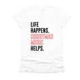 thumbnail image 1 of Christmas Music Helps - Women's Short Sleeve Graphic T-Shirt, 1 of 10