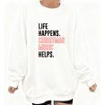 thumbnail image 1 of Christmas Music Tee T-Shirt Print Breathable and Commuting Top Round-neck long-sleeved White S-3XL, 1 of 5