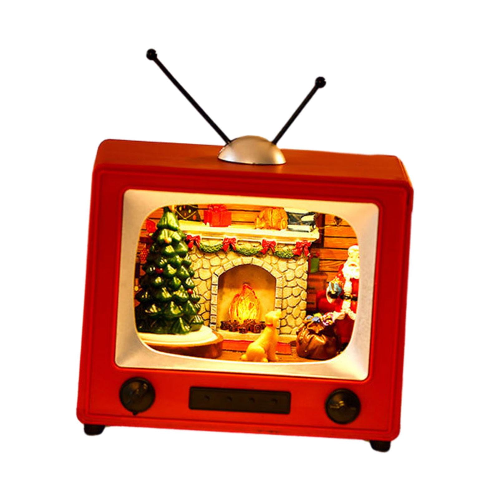 Christmas Musical Box, LED Santa Scene TV Music Box Collection
