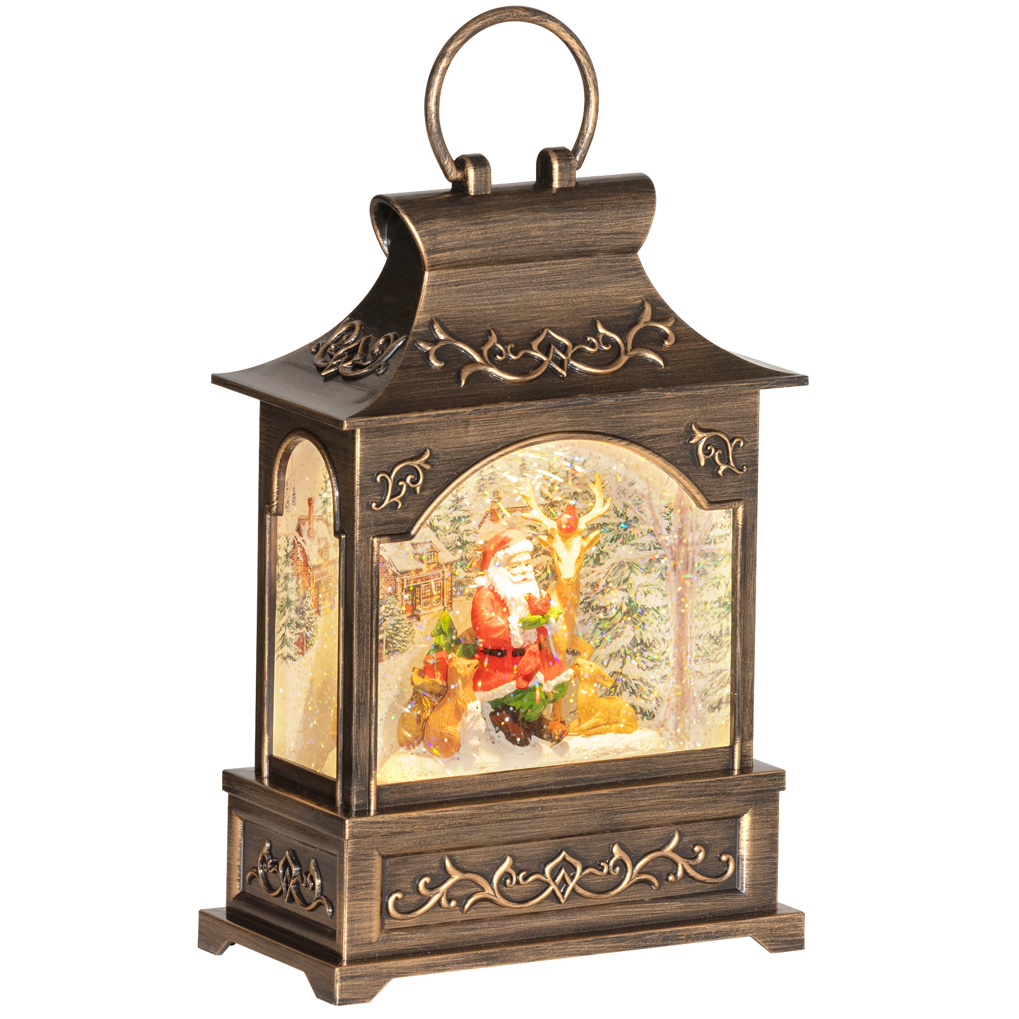 Christmas Musical Snow Globe Lantern - Nativity Scene Snow Globe ...