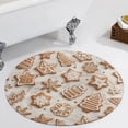 thumbnail image 1 of Christmas My Favorite Gingerbread Cookies Round Carpet Circle Rug Outdoor Patio Area Rug Washable Large Area Rugs Hallway Room Decor Fitness Mats, 1 of 8
