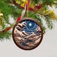 Christmas Mysterious Dark Blue Craft Pendant Christmas Acrylic Starry