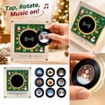 thumbnail image 1 of Christmas NFC Magnetic Vinyl Music Player, Acrylic Refrigerator Magnet Music Box with 9 Interchangeable NFC Discs, USB‑Charged Custom MP3 Playback for Holiday Home Decor & Gift, 1 of 6