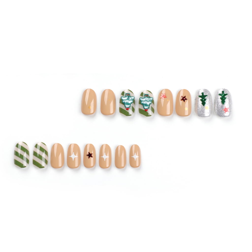 Christmas Nail Art Press on Nails Perfect for Nail Salons and Home Nail