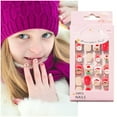 Christmas Nail Children's Wearable Nail Patch Cute Children's Nail Patch 24pc In A Pack Nails