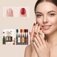 Base No Color Christmas Nail Polish Pen Set, 6 Colors Gel Nail Art Markers, No Base ...