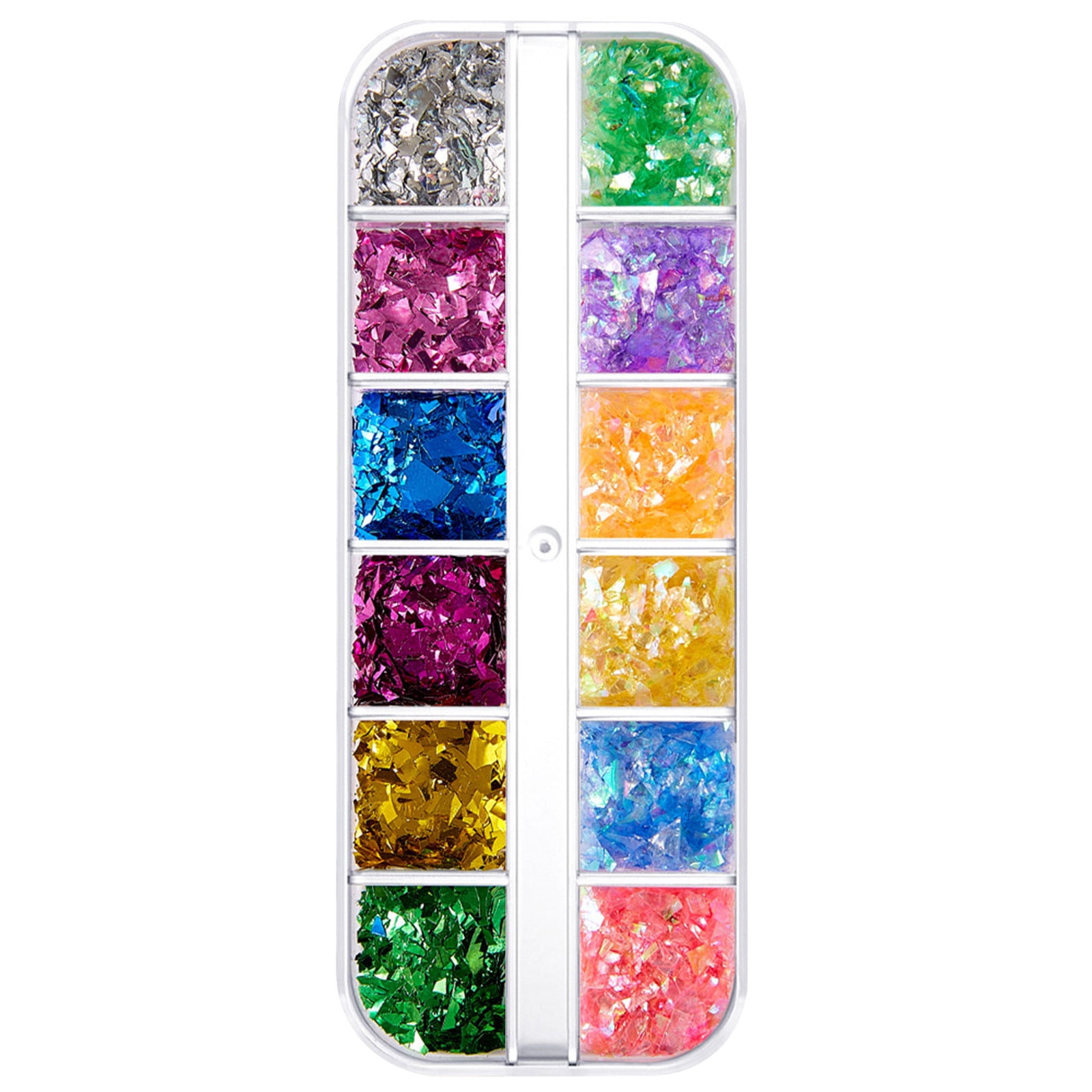 Christmas Nail Sequins Irregular Colors Nail Art Nail Tips Decoration