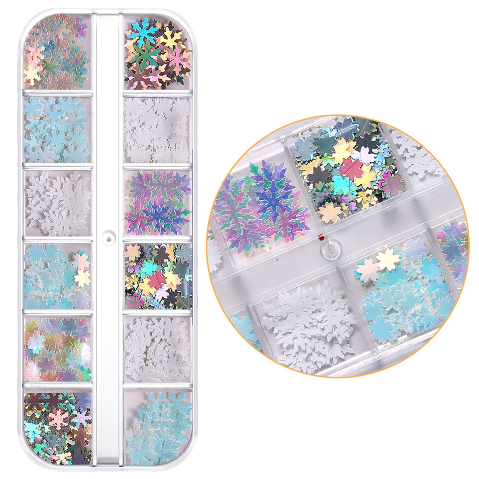 Christmas Nail Sequins Irregular Colors Nail Art Nail Tips Decoration