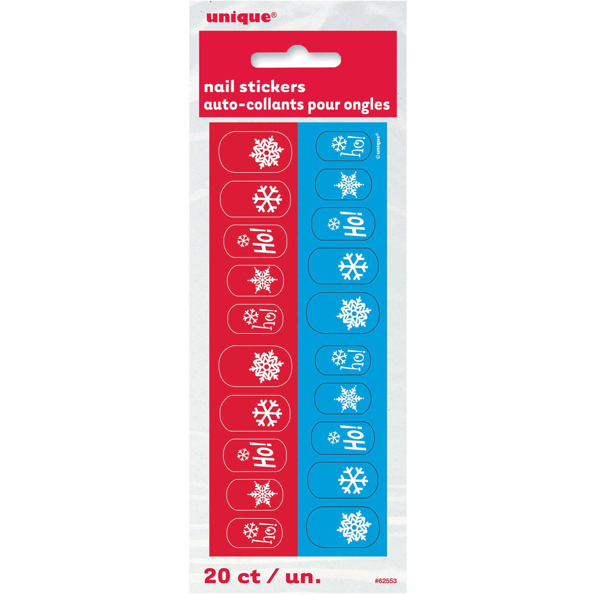 Christmas Nail Stickers, 2 Sets