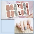 Christmas Nail Stickers 2021 New 3D Snowflake Nail Decals Metallic