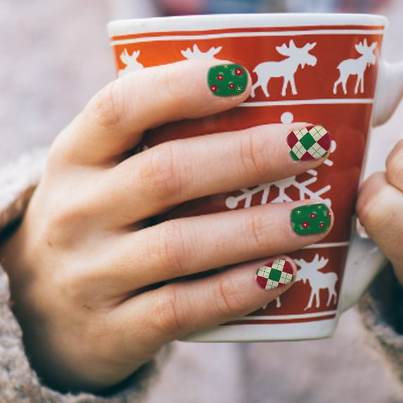 Christmas Nail Stickers Fashion Manicure Decorations Accessories Holiday Party DIY Art Design