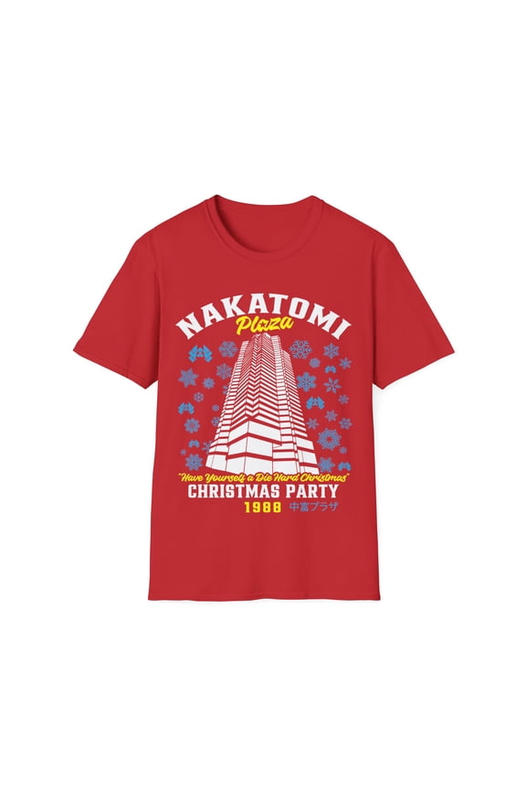 Christmas Nakatomi Building Die Hard Unisex Softstyle T-Shirt